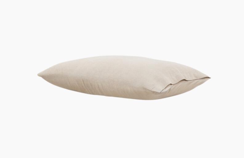 Leinen Oekotex Kopfkissen Kissenbezug haferbeige