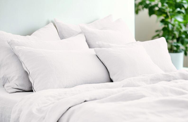 Kutti Leinenbettwäsche Wollweiß