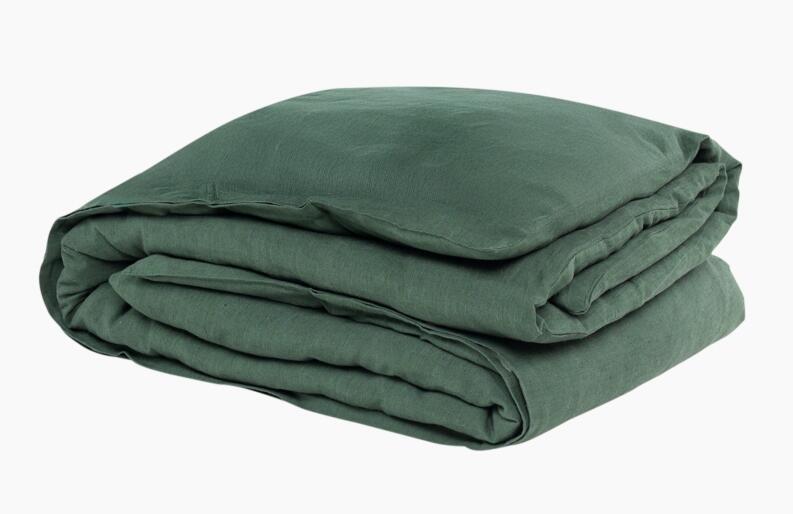 Leinen Bettbezug Oekotex grün