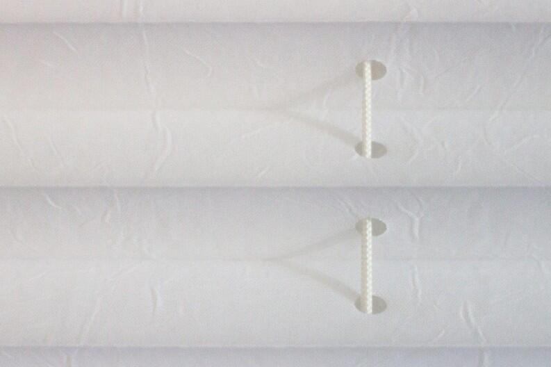 Plissee Brisa weiß Detail