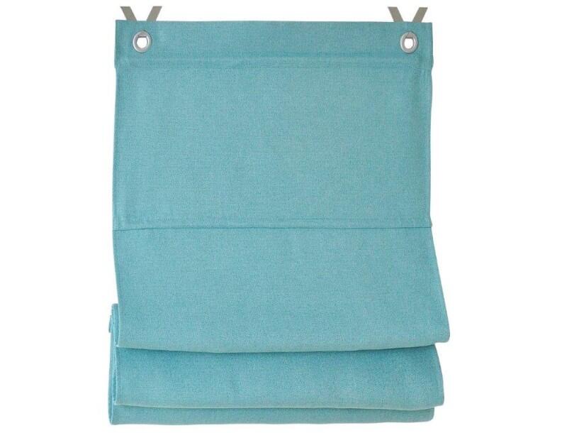 Raffrollo blickdicht isolierend Dimout türkis nach Maß