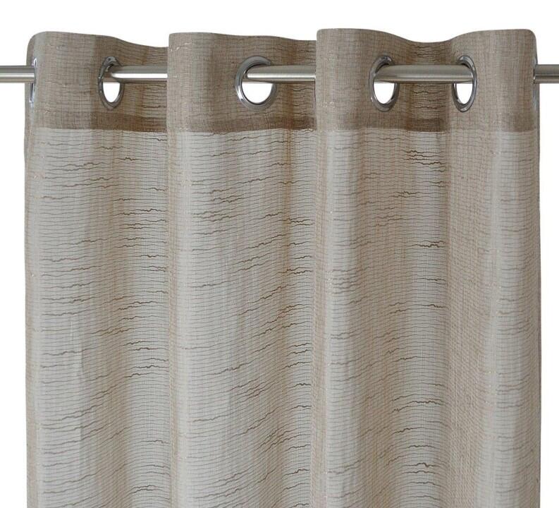 Vorhang_Ösenschal_Celtic_taupe_Detail