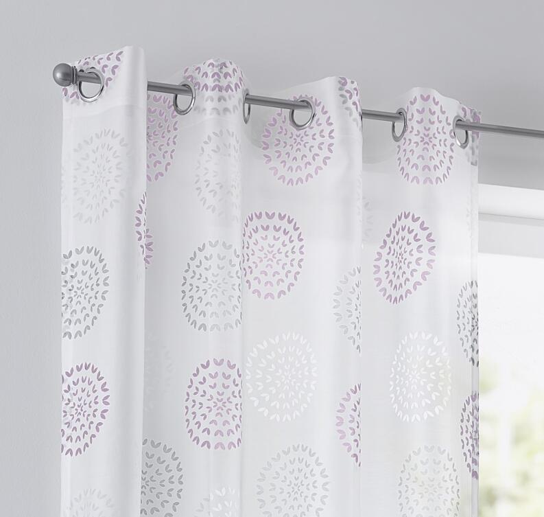 Bella weiß rose Vorhang Ösenaufhängung Detail