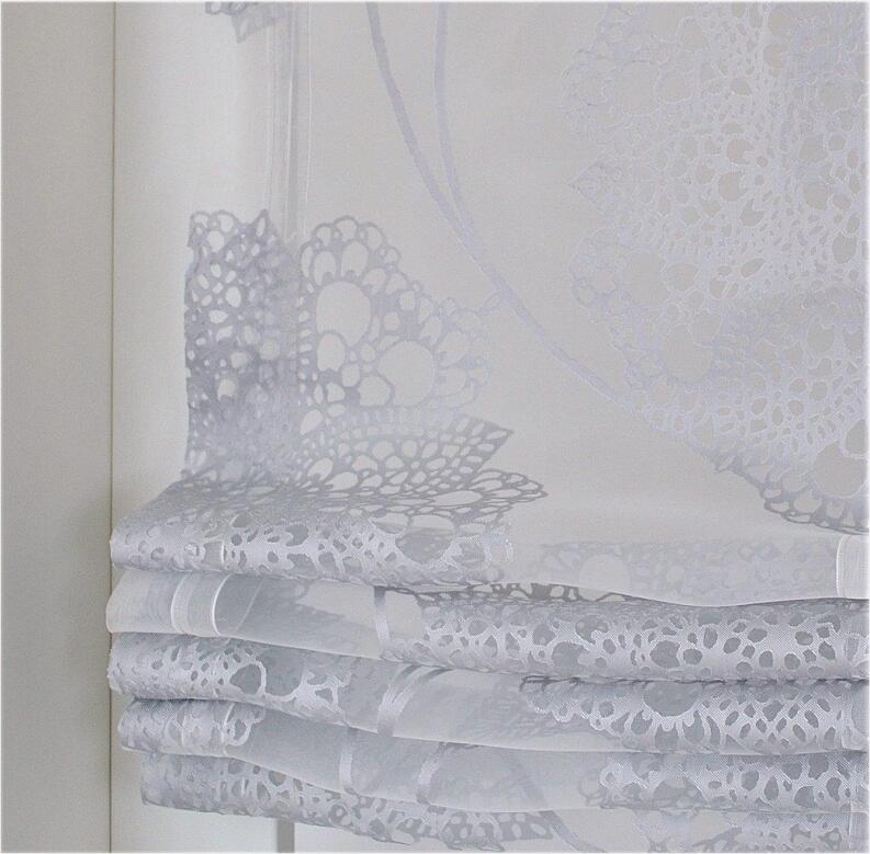 Ösenrollo Merle Detailansicht Stoff