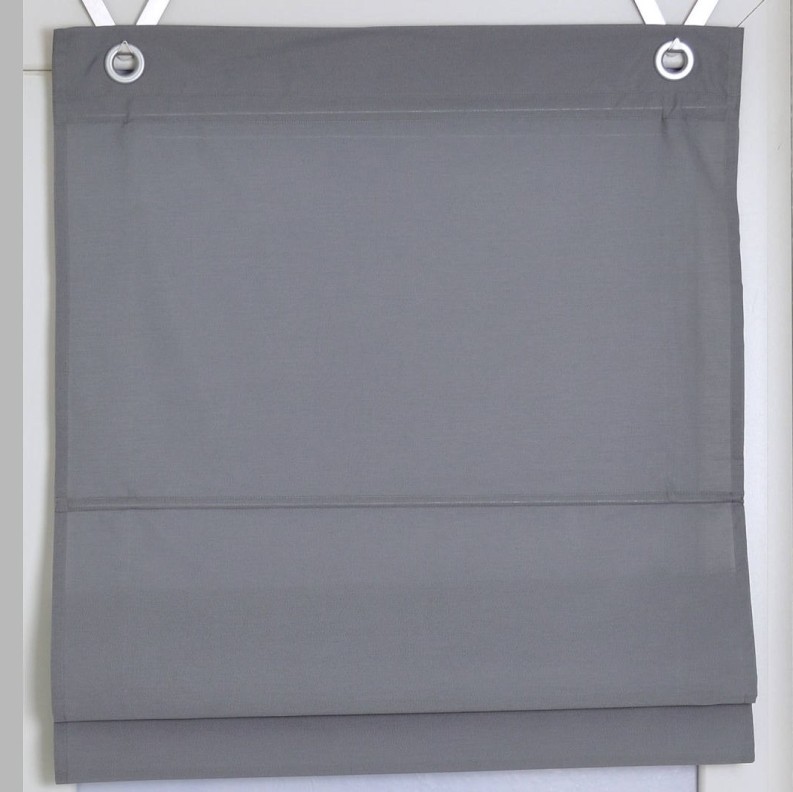 Raffrollo Ösenrollo Kessy Bessy grau