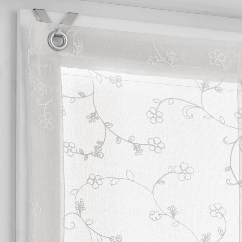 Liv weiß Raffrollo Ösen Fensterhaken