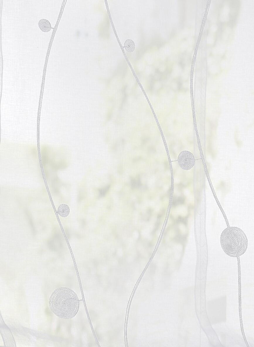 Raffrollo / Ösenrollo Nelly ohne Bohren | weiss - Breite 45 - 120 cm